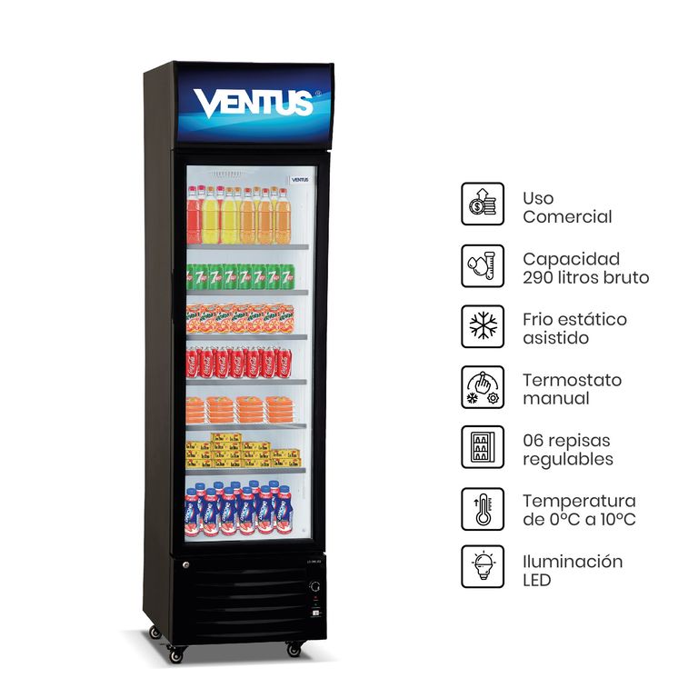 Visicooler de 1 Puerta De 290 Litros LG-290LED