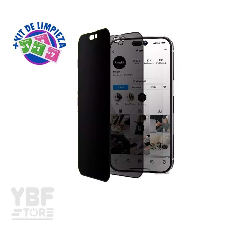 Mica Vidrio Antiespia para iPhone 15 Pro Max