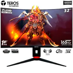 TEROS - Monitor TE-3215G 31.5 Curvo FHD 165Hz 1MS HDMI DP