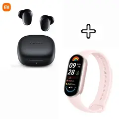 REDMI - Audifono Buds 6 Play Negro + Xiaomi Smart Band 9 - Rosa Mistico