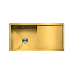 XM - LAVADERO DE COCINA DORADO 1P CON ESCURRIDOR ULS07-10050