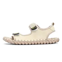 SHANDIAN - Sandalias Dedo Abierto Pantuflas Hombre Blanco