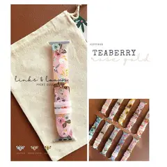 GENERICO - Correa Para Applewatch Y Watch Flower 38-40-41mm Teaberry