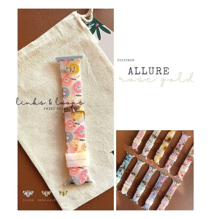 Correa Para Applewatch Y Watch Flower 38-40-41mm Allure