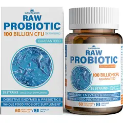 GENERICO - Sunshine&Rain Raw Probiotic Enzima Digestiva 60 cápsulas vegetarianas