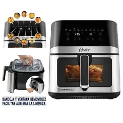 OSTER - Freidora de Aire Digital CKSTAF75WDSSDF 75Lts con Ventana y luz