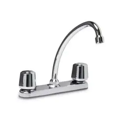ITALGRIF - Mezcladora tipo Ganso para Cocina en Bronce Cromado