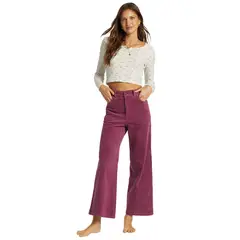 BILLABONG - Pantalón Mujer Be Free Cord Morado