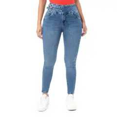 PIONIER - Pantalon Denim Stretch Mujer Amael