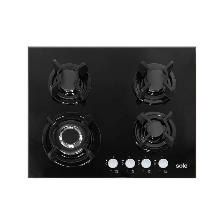 COCINA ENCIMERA VIDRIO TEMPLADO SOLCO034 60CM 4 HORNILLAS