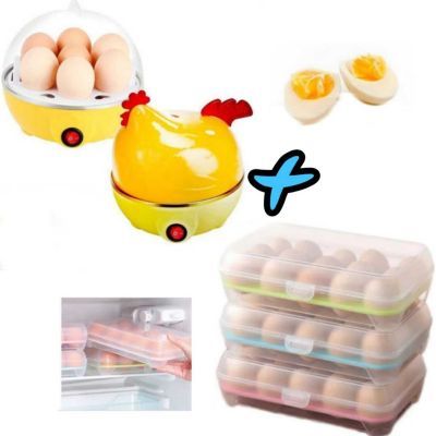 Hervidor de Huevos Eléctrico forma de Gallina Organizador de Huevos
