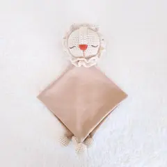 BE CRAFTY - Manta de Apego Juguete León Algodón Antialérgico Bebé +6M