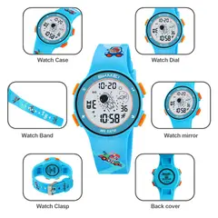 SKMEI - Reloj 2267 Racing Carro botones naranja con luces_.