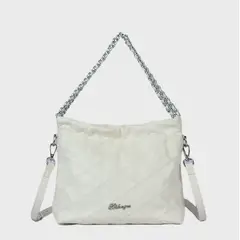 DANWEILE - Bolso de hombro de mujer minimalista y de moda - Blanco