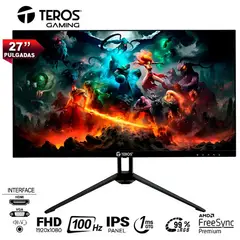 TEROS GAMING - Monitor Gaming Teros TE-2712S IPS FLAT 100Hz 1ms Full HD