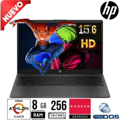 HP - Laptop 255 G10, 15.6" , HD ATHLON SILVER 7120U, RAM 8GB, SSD 256GB, FreeDos