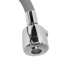 ITALGRIF - Grifería tipo Ganso para Cocina Modelo Buzios Acero Inoxidable Gris