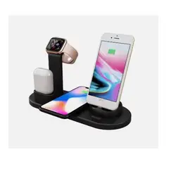 GENERICO - ESTACIÓN DE CARGADORES 5 EN 1 - CELULARES, AURICULARES, SMART WATCH