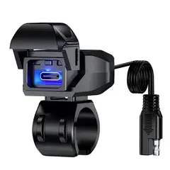 OEM - Cargador Para Moto tipo C - 36W PD - Acoplable De Timon