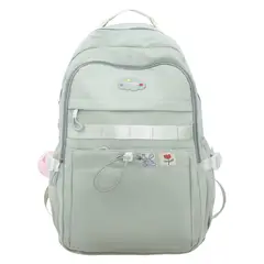 KEKEMI - MOCHILA MODELO COREANO CON LLAVERO DE PELUCHE