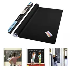 GENERICO - Pizarra Adhesiva De Vinilo Negro Para Pared - 45 x 200 cm