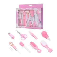 GENERICO - Kit de cuidado del bebé 8 piezas - Rosado