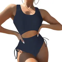 GENERICO - SHEIN Ropa de Baño 1 Pieza con Cordones Laterales