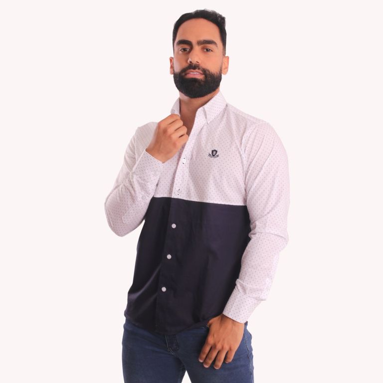 Camisa Manga Larga Hombre Algodón Pima Piero Biani