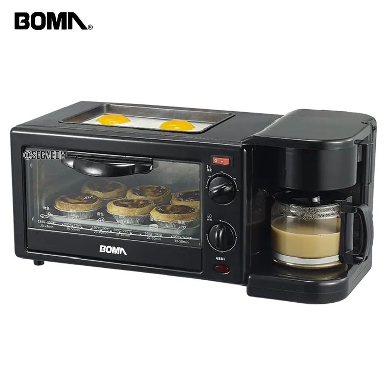 Horno Cafetera Freidora 3en1 -BREAKFAST- Black