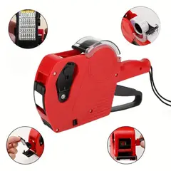 GENERICO - Pistola Etiquetadora Precio Almacen Lote Mx5500 Rojo