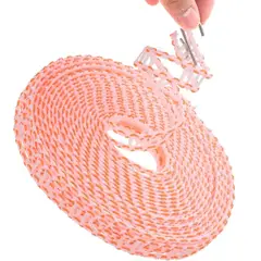 GENERICO - Tendedero Cordel 8 metros para ropa naranja