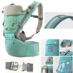 GENERICO - Canguro para Bebé Ergonómico Ballena 3 en 1 Verde Agua