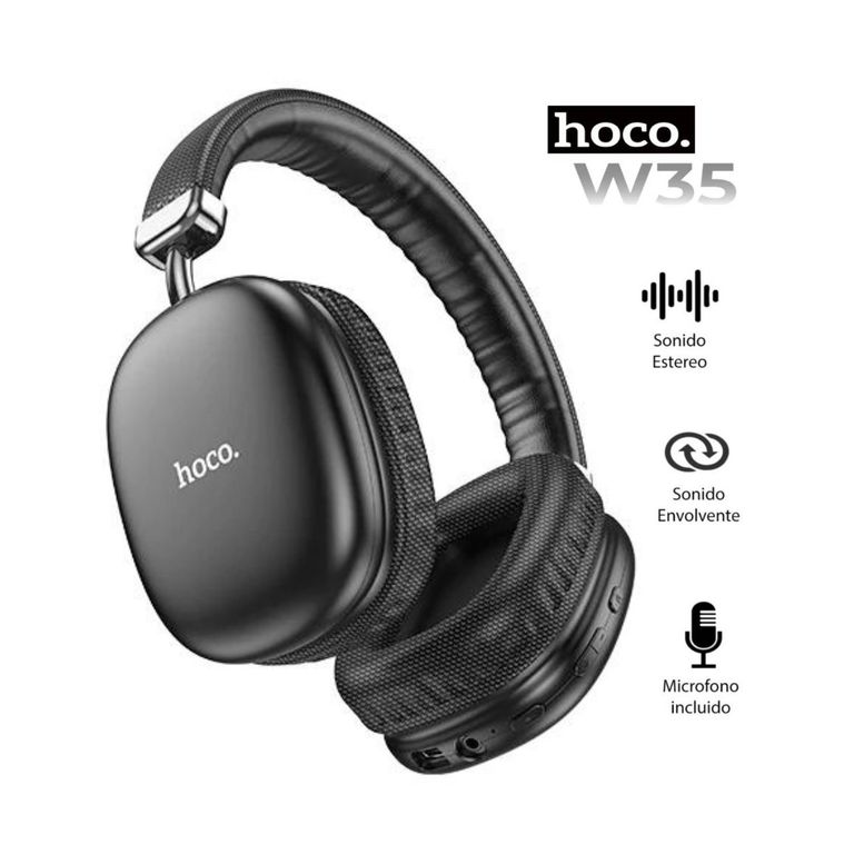 Audífonos Bluetooth Inalámbricos W35 Black