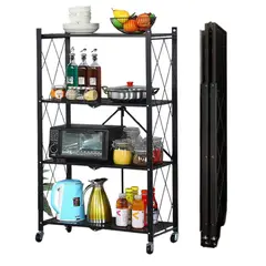 GENERICO - Estante De Cocina Plegable Verduras Frutero 4 Niveles Multiuso Almacen