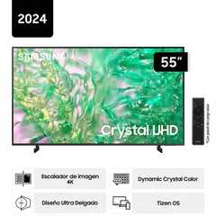 SAMSUNG - Televisor 55 Crystal Uhd 55Du8000 4k Tizen Os Smart Tv 2024