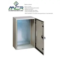 IMPORTADO MC - TABLERO METALICO PARA ADOSAR 1000X800X300cm IP66 CON PLACA METALICA