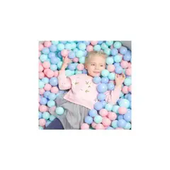 GENERICO - Set de 100 pelotas color pastel didáctico-estimulación