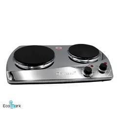 FINEZZA - Cocina Eléctrica 2 Hornillas Acero 2250w.