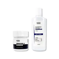 IMPORTADO MC - MINOXIDIL 5MG CAPS 60 + SHAMPOO SIN SAL ANTICAÍDA 250ML