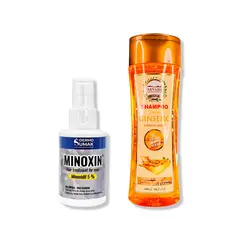 IMPORTADO MC - LOCIÓN MINOXIN 60ML + SHAMPOO RAIZ DE GINSENG 420ML