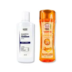 IMPORTADO MC - SHAMPOO ANTICAIDA SIN SAL 250ML + SHAMPOO RAIZ DE GINSENG 420ML