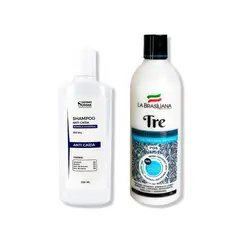 IMPORTADO MC - SHAMPOO ANTICAIDA SIN SAL 250ML + SHAMPOO TRE 500GR