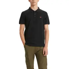 LEVIS - Polo Hombre Lisa Logo Negro