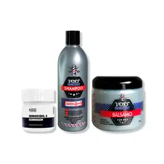 IMPORTADO MC - MINOXIDIL 5MG CAPS 60 + SHAMPOO VOSS + ACONDICIONADOR DE BÁLSAMO VOSS