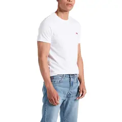 LEVIS - Polo Hombre Cuello Redondo Lisa Blanco