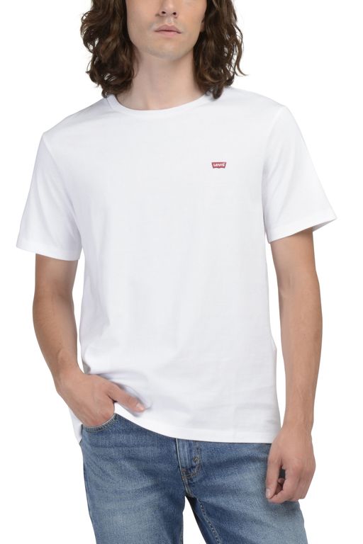Polo Hombre Cuello Redondo Lisa Blanco