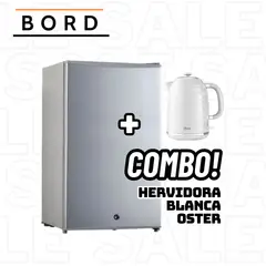 BORD - FRIGOBAR MI120S-M 93L SILVER + HERVIDOR OSTER BLANCO