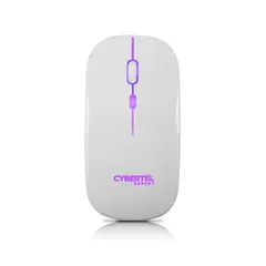 CYBERTEL - Mouse Energy Inalámbrico Recargable 2.4 Ghz Blanco