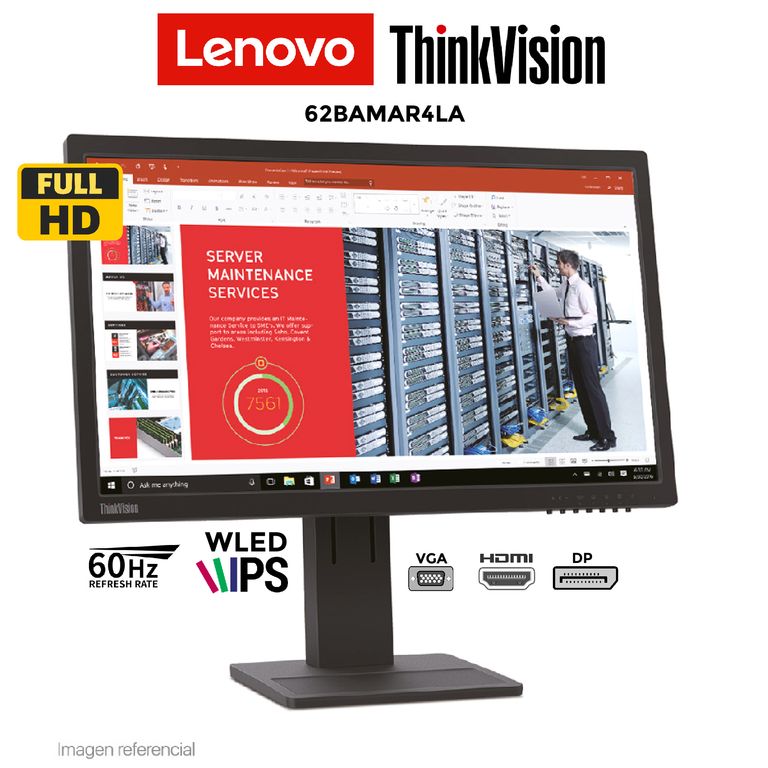 Monitor ThinkVision E22-28 215 FHD IPS HDMI VGA DP
