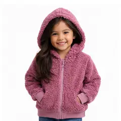 TIFANTI - Casaca de peluche para niña Morado Uva